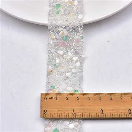 3.5cm width 1 ярд/Лот, стразы с горячей фиксацией, цветные каменные ленты для свадебного украшения, свадебная аппликация, ширина 1-2 см, аксессуары для рукоделия, Grament - Цвет: 3.5cm width