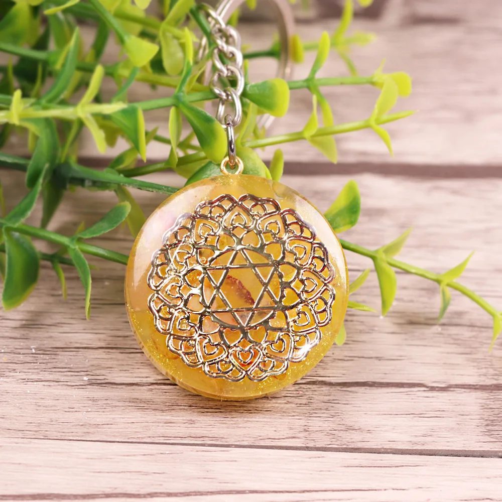 Брелок с мандалой оргонитом церегат брелок религиозный психологарический