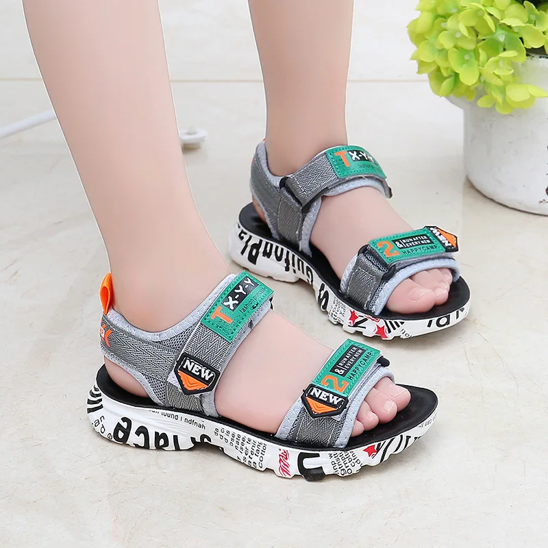 

Boys' sandals 2021 new summer CUHK Korean children's sandals soft sole fashion student beach shoes