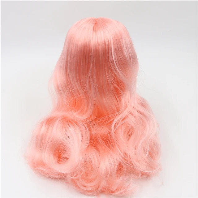 bl1010 Blyth кукла ледяные волосы RBL головы купол парик 1/6 игрушка с или без челки для DIY пользовательские куклы - Цвет: bl1010