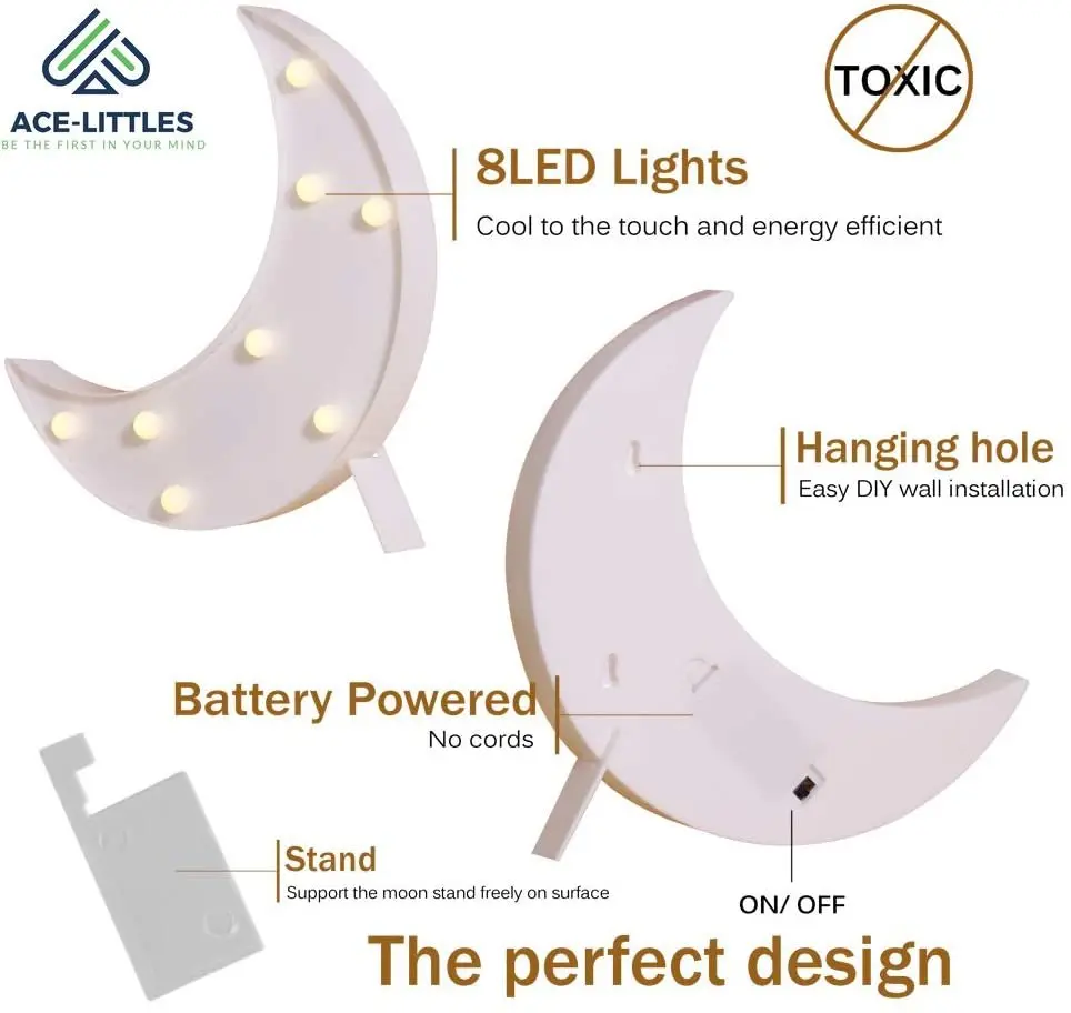 Декоративный светодиодный светильник в виде полумесяца шатра букв светодиодные