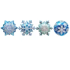 Большая Снежинка, воздушный шар из алюминиевой фольги для детей, девочек, украшение для дня рождения, искусственная Снежинка, Рождественский Декор