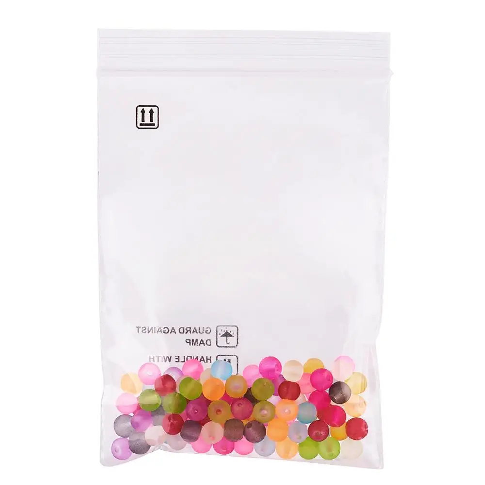 PandaHall 100 шт. 4/6/8 мм стеклянные бусины из матового стекла для изготовления