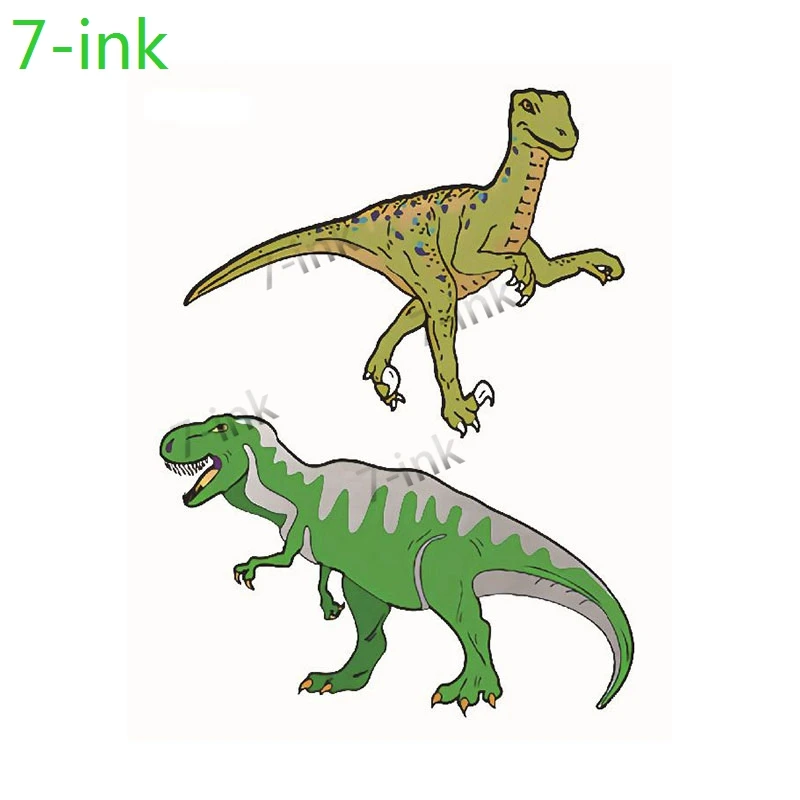 Водостойкая Временная тату наклейка милая животная тираннозавр динозавр