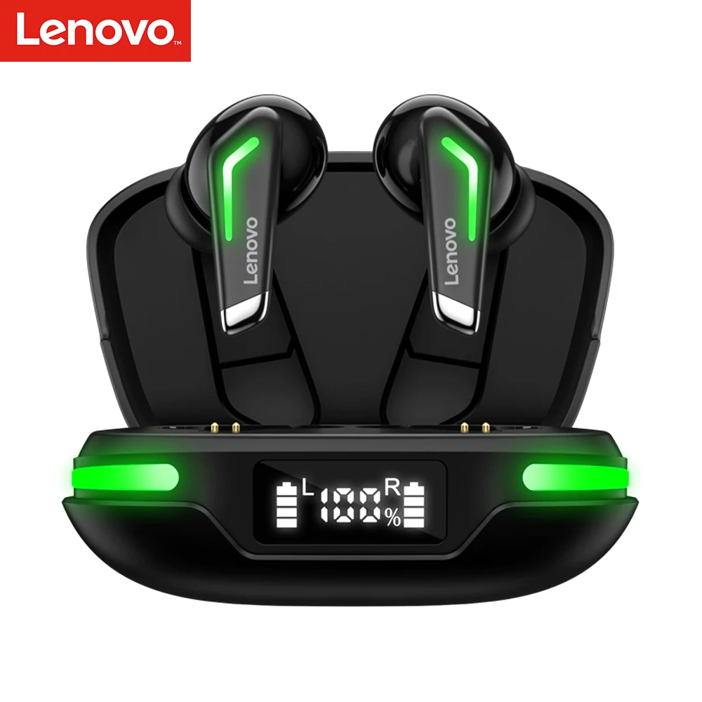 

Lenovo GM3 Game Earphones Wireless BT5.0 Low Latency Gaming/Music Dual Mode Headset 12mm Driver Noise Reduction Earbuds