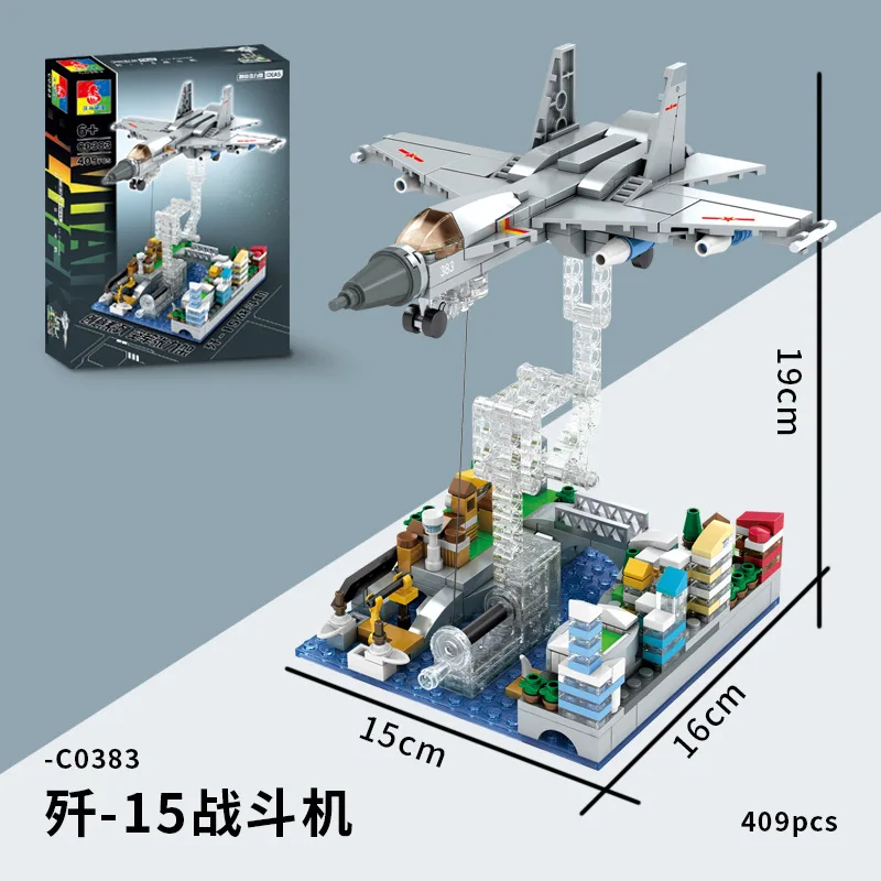 

Tensegrity Sculptures Anti-Gravity Building Blocks Balance Frame F-20 Fighter Transport Aircraft Military Helicopter Model Toys