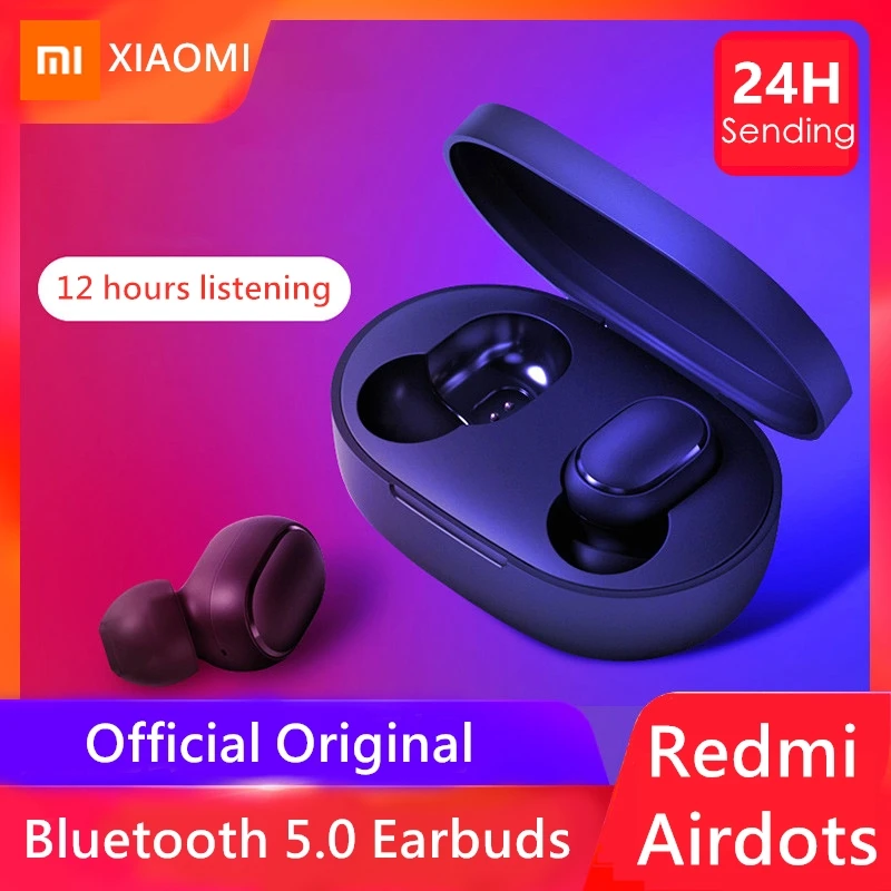 Оригинальные беспроводные TWS наушники Xiaomi Mi Redmi AirDots стереогарнитура Bluetooth 5 0 мини