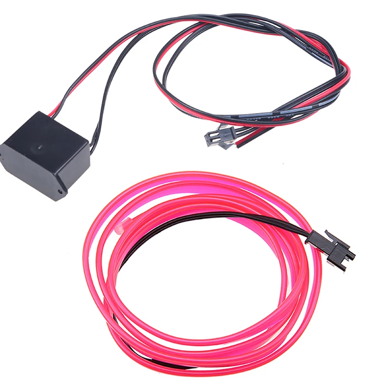 Haoyuehao Car Styling Ambient Light Interior Decoration EL Wire Easy Sew Flexible Led Neon Strip 12V Inverter Driver 2m | Автомобили и