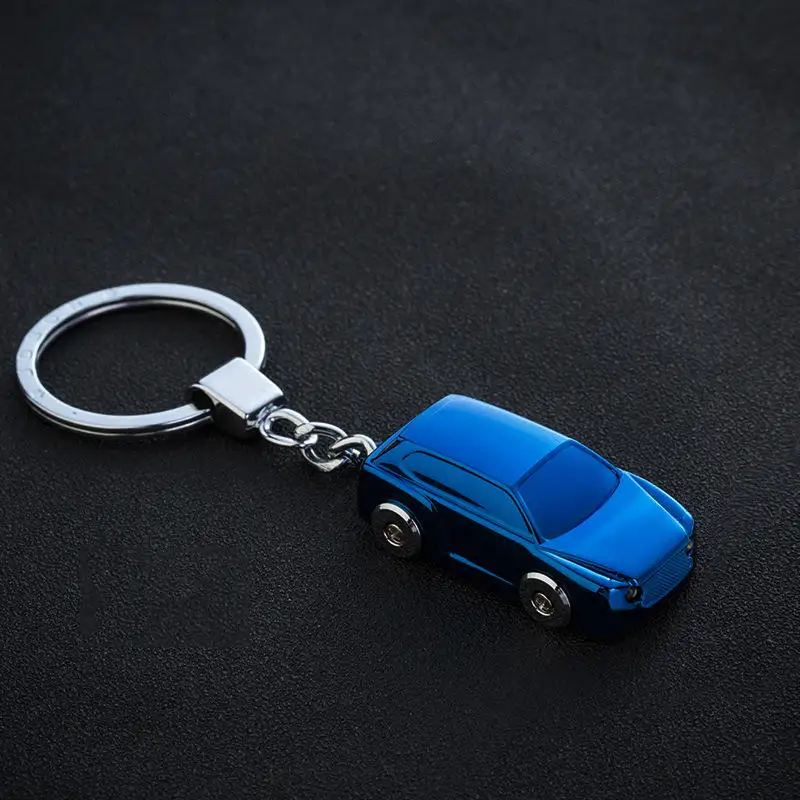 Автомобильный брелок для ключей, подвеска, авто стиль для Volkswagen Golf Tiguan Chevrolet Cruze Buick Regal Gs, держатель для ключей, светодиодный светильник - Название цвета: Blue without box