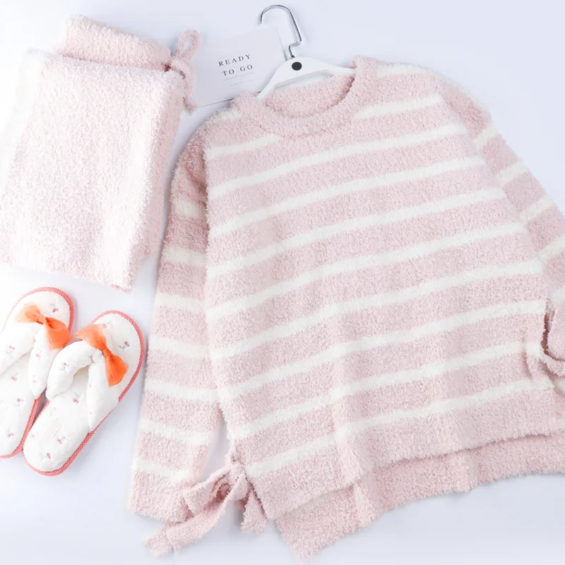 

College Style Sleepwear Set Korean Pajamas For Women Sweet Girl Pyjamas Spring Winter Loungewear Warm Pijamas Casual Homewear