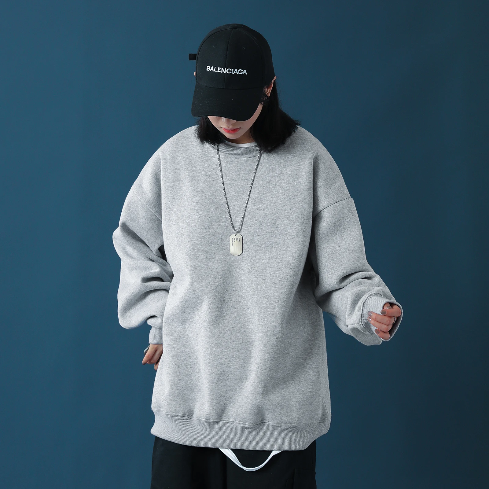 

2021 New Oversize Hoodies Women Hooded Cotton Thicken Warm Loose Hoodie Women Sweatshirts Female