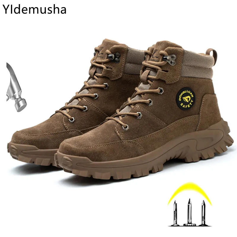 

Походные ботинки с высоким верхом для мужчин и женщин, прочные водонепроницаемые Нескользящие уличные ботинки для скалолазания, треккинга,...