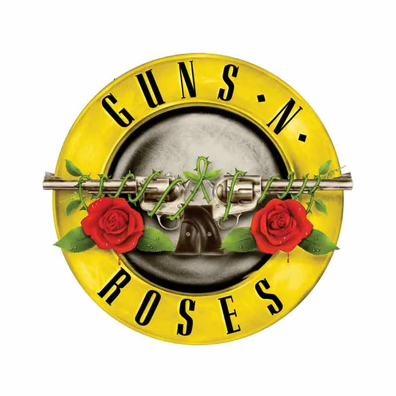 

13cm X 13cm for Guns N Roses Sign Funny Car Stickers Vinyl JDM RV VAN DIY Fine Decal Bumper Trunk Truck Graphics Camper Decals