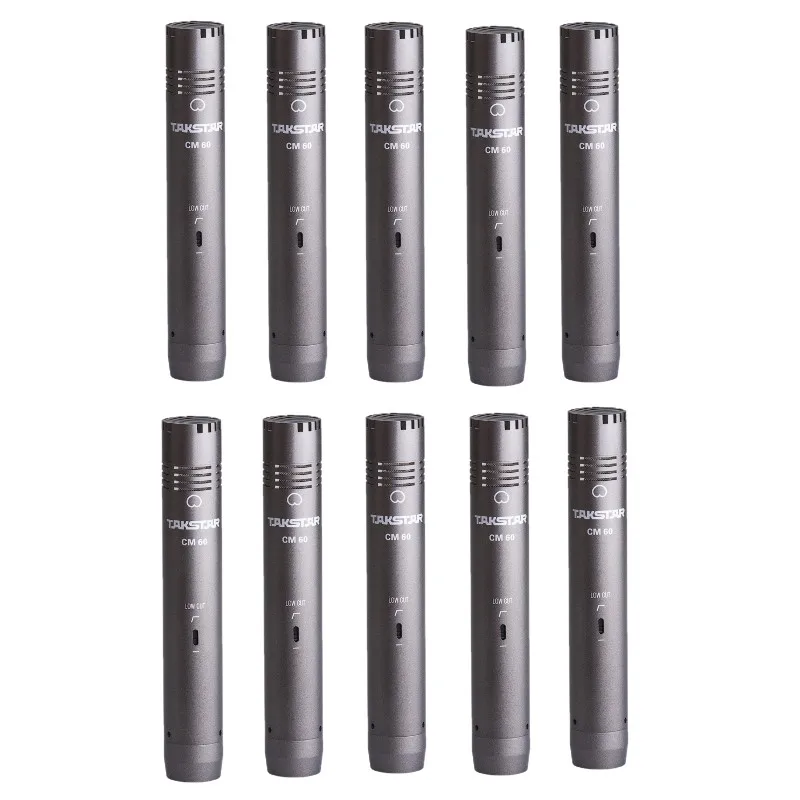 10 шт./лот Takstar cm-60 профессиональный микрофон для записи портативный