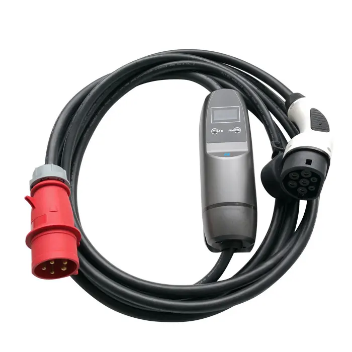 

400v 3 phase portable EV charger EVSE 22kw 32A EV type2 CE approval