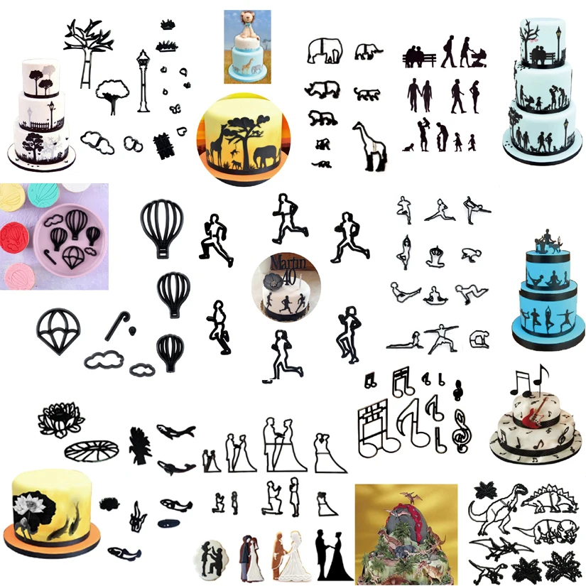 Формочки для печенья формочки домашней йоги бега лотоса пруда помадки украшения