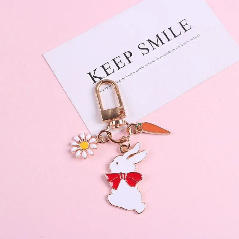 Брелок для ключей мужчин и женщин милый миниатюрный брелок в виде кролика