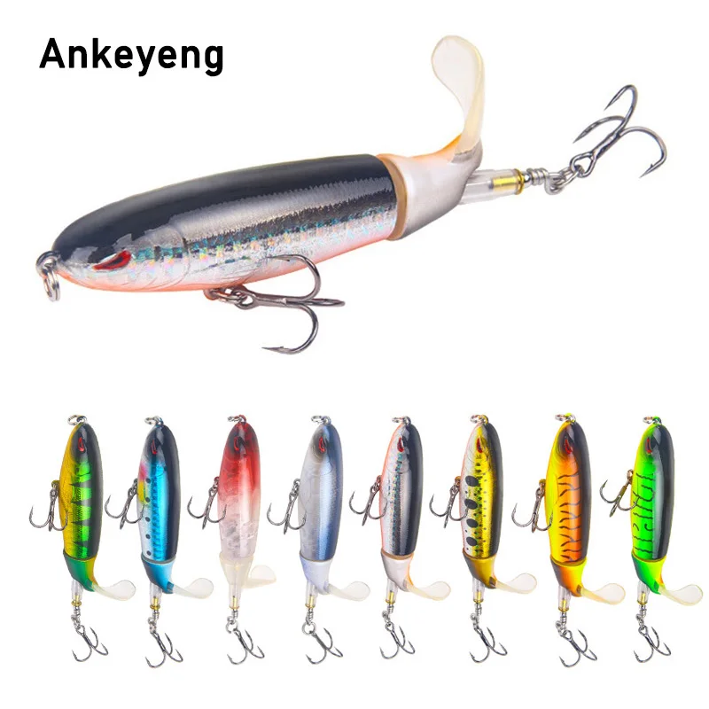 Ankeyeng 8 шт Whopper plopper 10 см/13 г плавающий Поппер рыболовная приманка искусственная