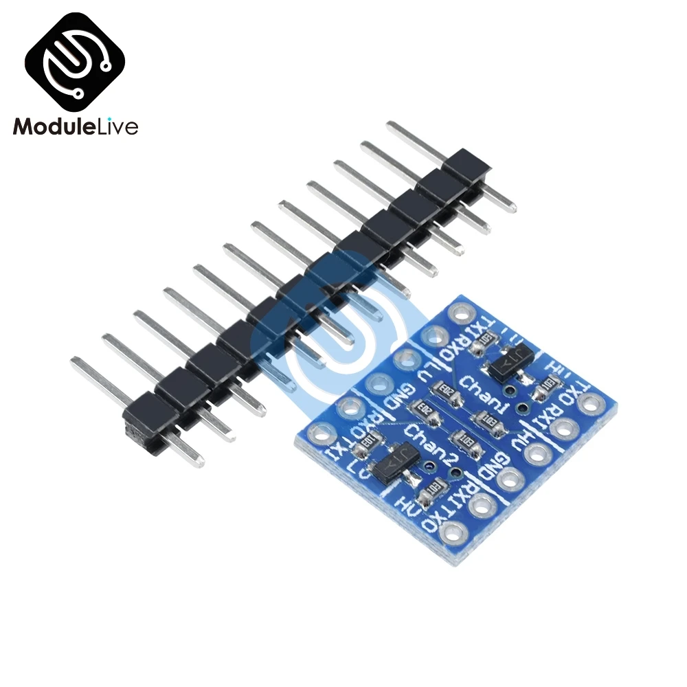 Двухканальный 2-канальный IIC I2C преобразователь уровня логики двунаправленный