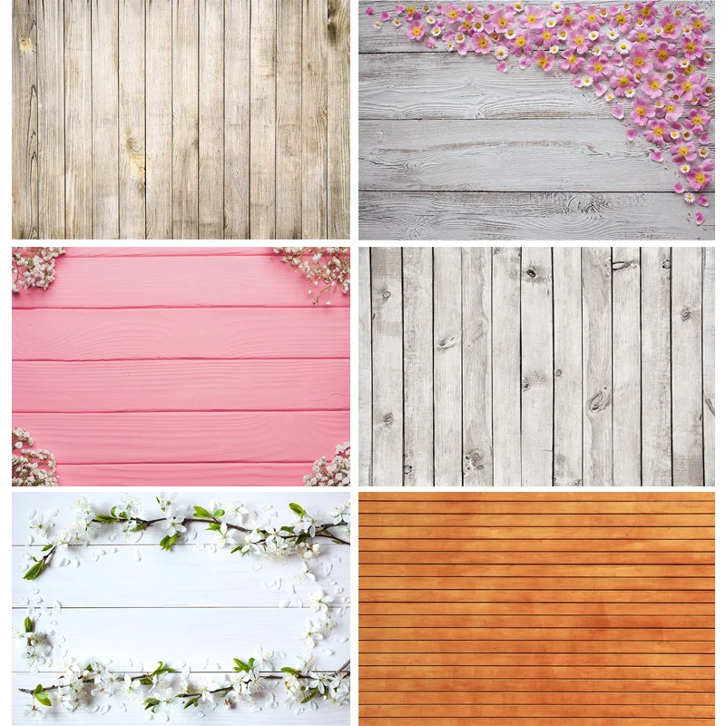 

SHENGYONGBAO Vinyl Custom Photography Backdrops Wooden Planks Theme Photography Background 210203FB-03