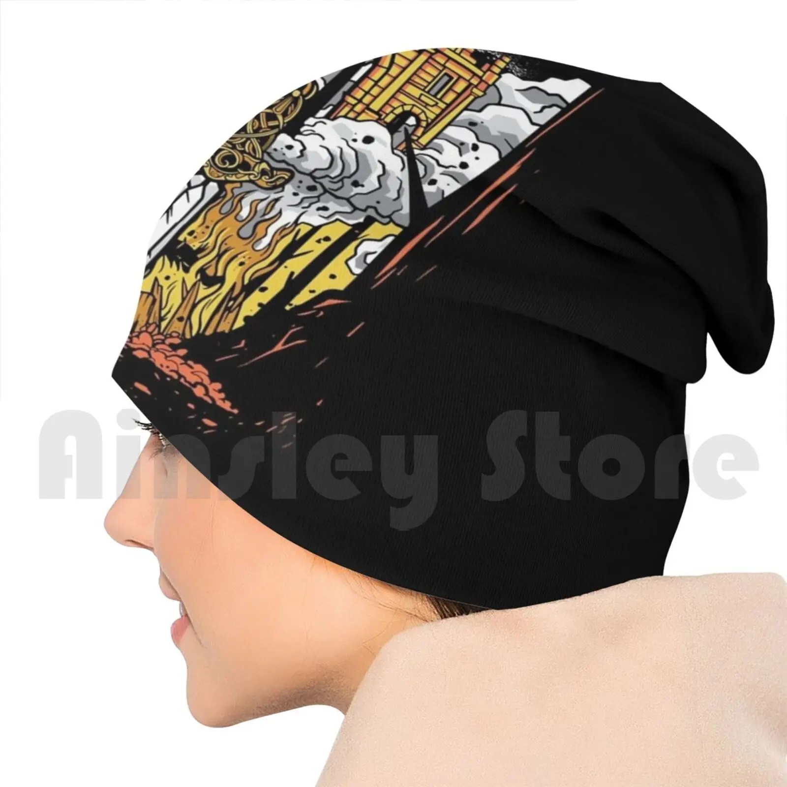 Погребальная шапочка викингов Кепка с принтом сделай сам скандинавский стиль