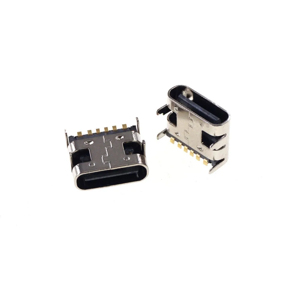 5 штук в наборе USB 3 1 Тип C разъем 6 pins сосуд Мощность заряда 3A 30V Номинальная экран