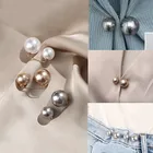 13 шт. простые серьги с двумя жемчужинами, брошь свитер воротник одноразовые иглы, брошь на застежке, одежда аксессуары Броши для женщин