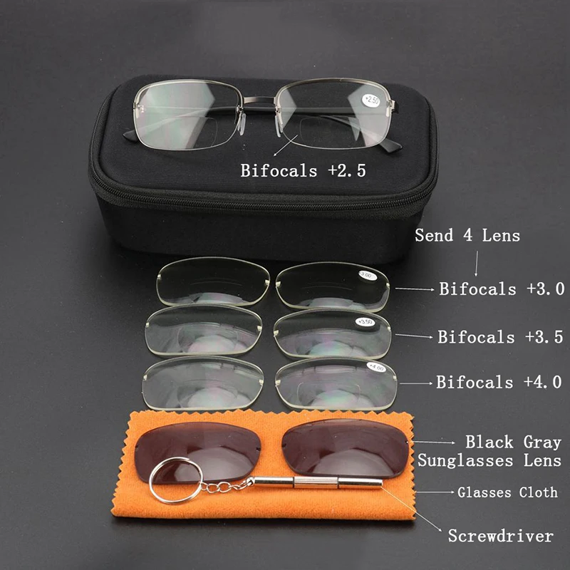 Очки для чтения N5 мужчин и женщин аксессуар с полуободковой оправой блокировка