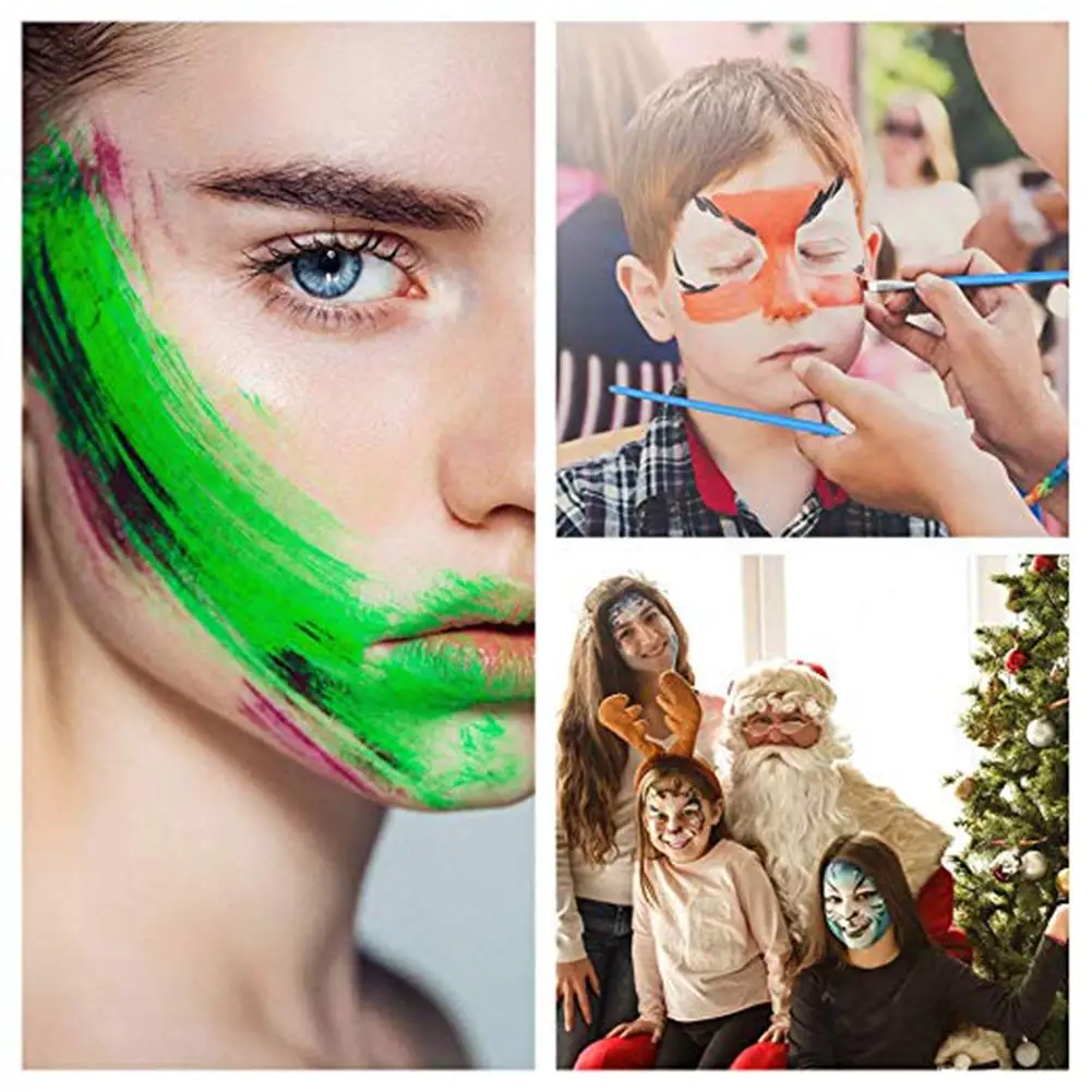 Детский набор для макияжа подходит взрослых нетоксичный краски тела