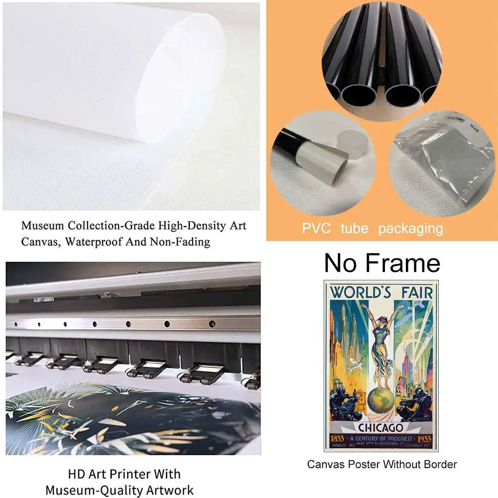 Чикаго постер принт арт путешествие для спальни домашний декор | Дом и сад