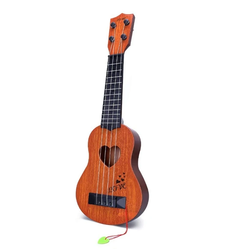 

Children's Toy Classic Ukulele Guitar Musical Instrument, Khaki
