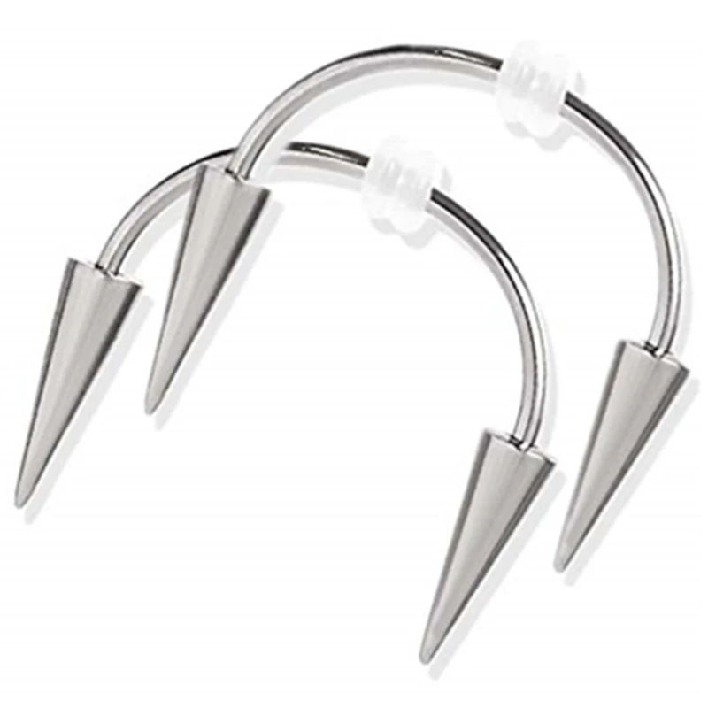 Titanium Steel Dracula Nail Septum Piercing Tiger Tooth C Rod Smile Lip Zomibe Vampire Jewelry | Дом и сад