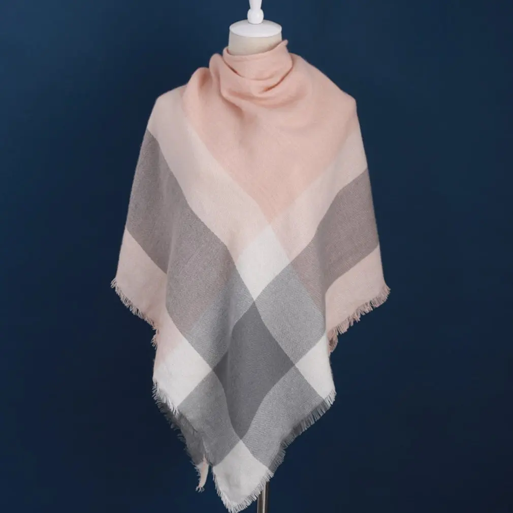 

Winter Women Scarf Cashmere Scarf Women Plaid Blanket Scarf Fashionable Female Ladies Shawls Women's Scarves and Wraps HOT SALE