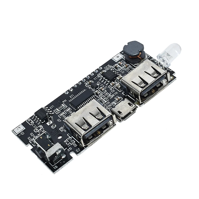 Два порта USB 5V 1A 2.1A Mobile Power Bank 18650 зарядное устройство PCB силовой модуль аксессуары для телефона DIY светодиодный ЖК-модуль