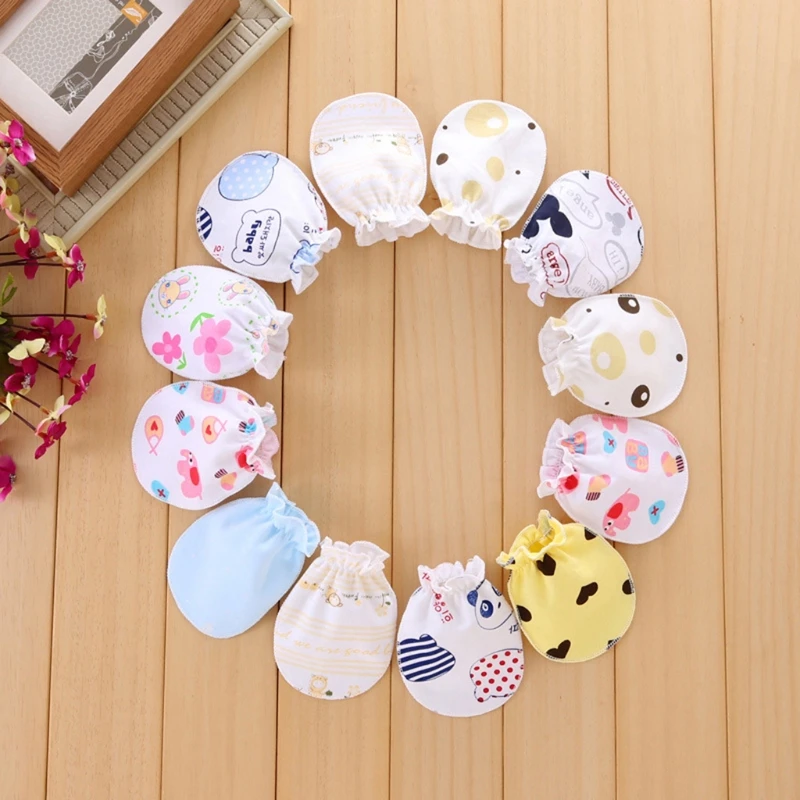 

2020 New Drop ShiP Baby Gloves Anti Scratch Face Hand Guards Protection Soft Newborn Mittens Sleeve