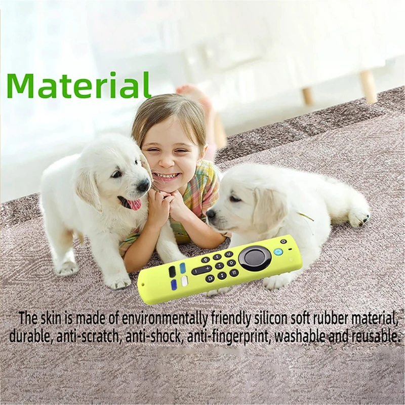 

41QA Anti-slip Silicone Case Protective Shell Cover Remote Case Protector For Fire TV Stick 4K Max Remote Controller
