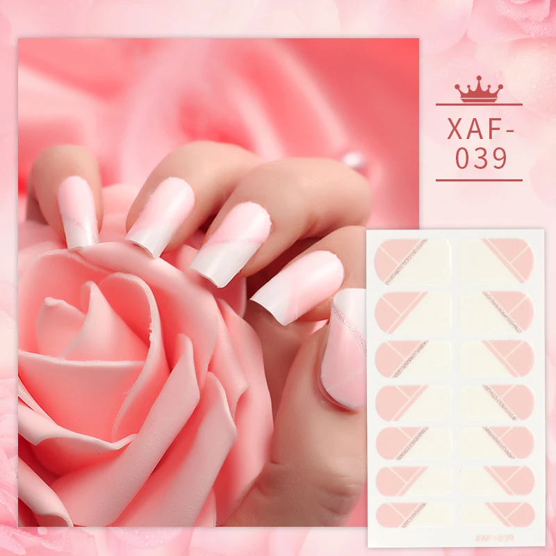 Фабричный полоски лака для ногтей набор с пилкой полная оберточная наклейка