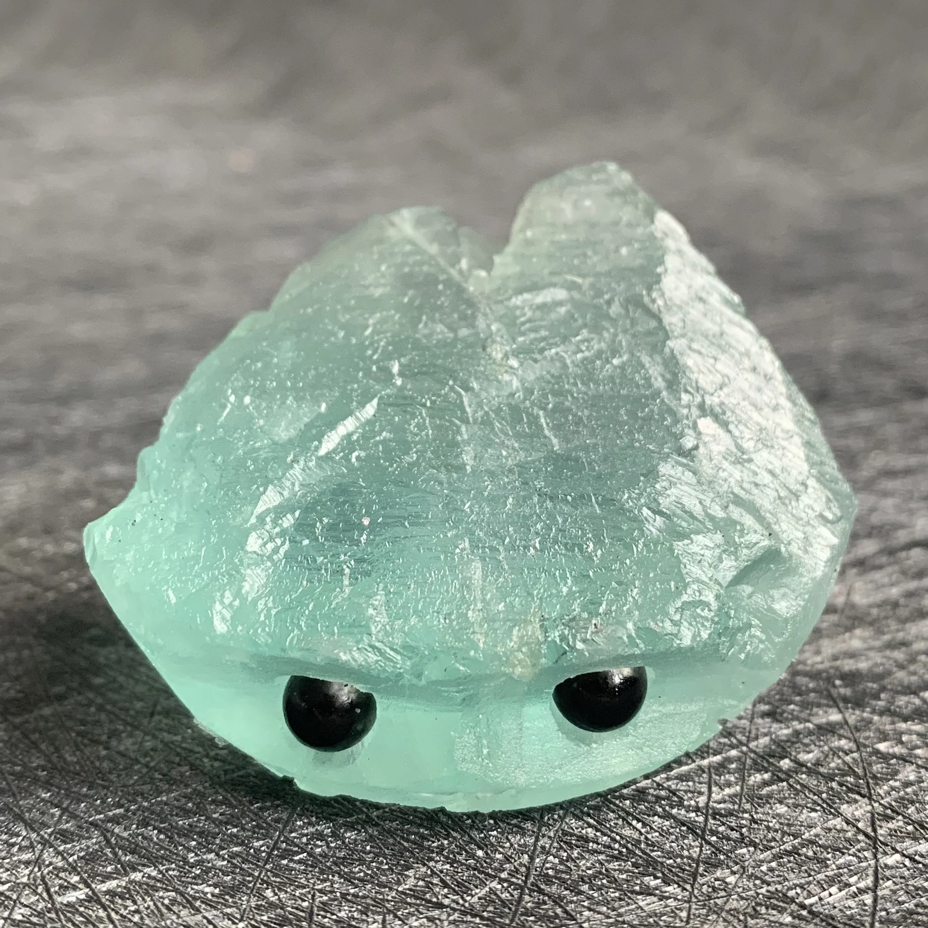 

91g Natural Fluorite Hedgehog Decoration Polished Carving Quartz Crystal Reiki Healing W04