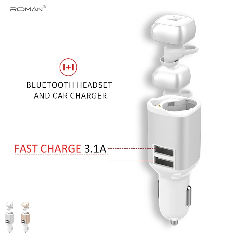 Римский автомобильный комплект Гарнитура fm-передатчик Bluetooth Handsfree AUX аудио музыкальный MP3-плеер USB зарядное устройство с упаковкой