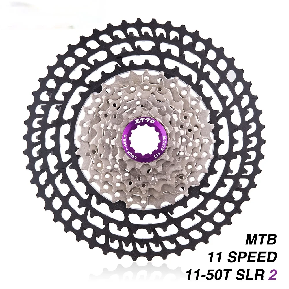 

11s 11-50T SLR 2 New Uprade Cassette MTB 11Speed Wide Ratio UltraLight 360g CNC Freewheel Mountain Bike Bicycle Parts