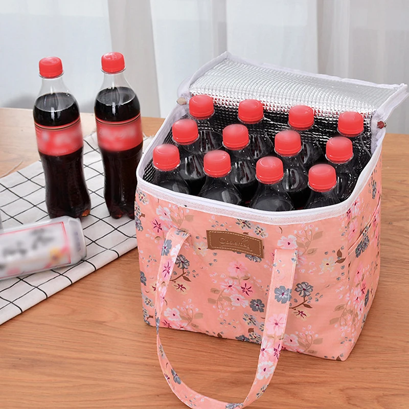 

11L Big Capacity Lunch Bag Aluminum Foil Takeaway Insulation Bags Cold Drink Fruit Storage Container Adult Kids Lunchbox Bags