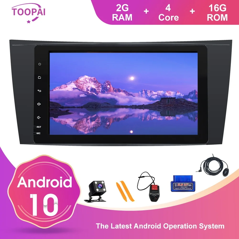 TOOPAI Android 10 для Mercedes Benz E W211 CLS w222 G Class W463 W209 авто FM радио GPS Navi мультимедийный плеер IPS