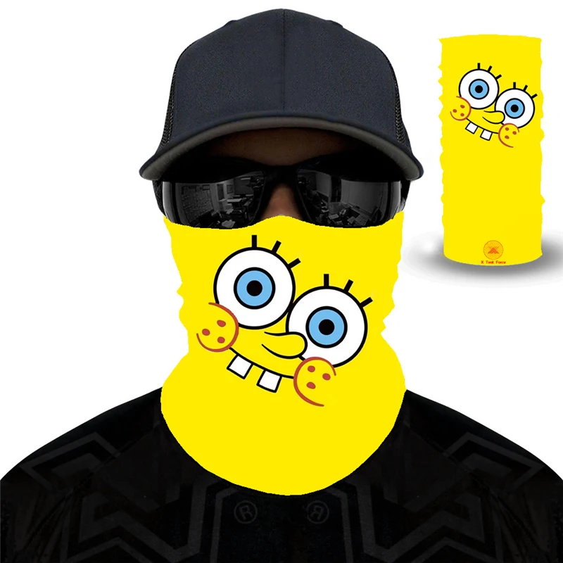 Темная мультяшная маска ветрозащитный Шарф Аниме Рыбалка велосипед головной