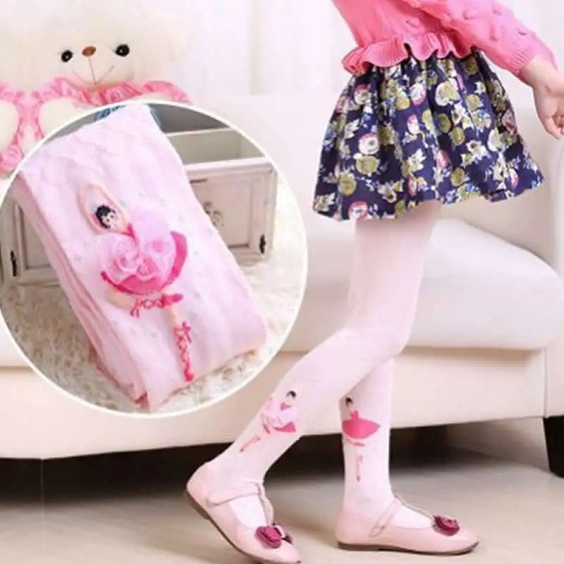 Трусики для девочек балетные колготки маленьких Симпатичные кружевные чулки и