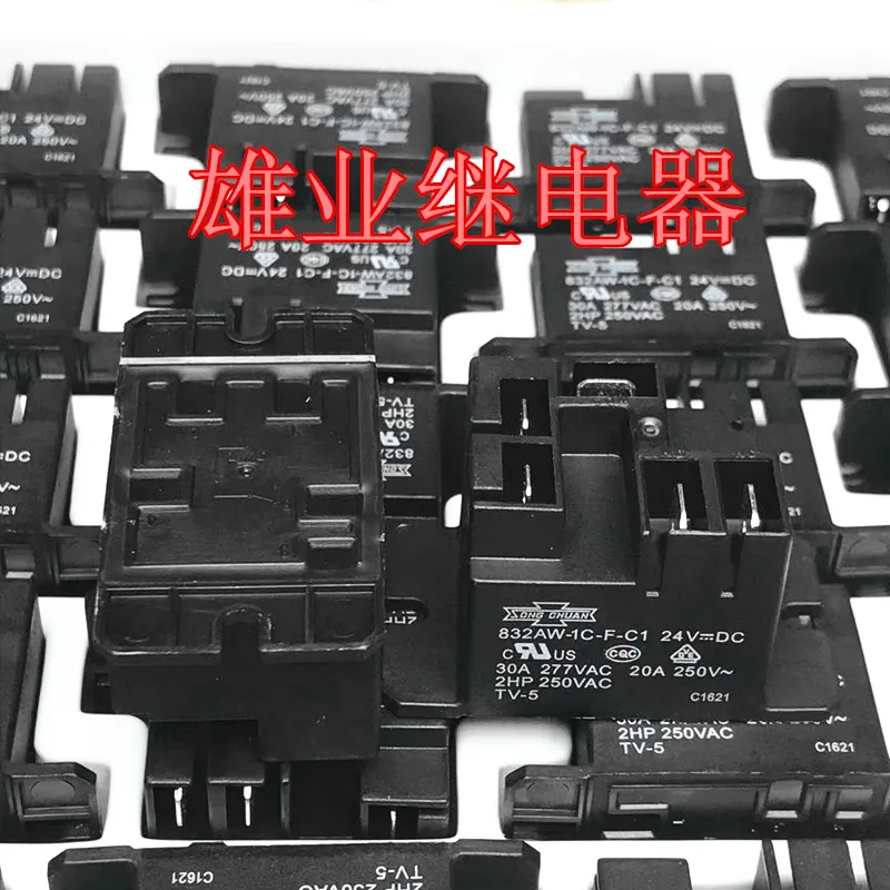 Горячее предложение 24 в новое реле 832AW 1C F C1 24VDC 832AW-1C-F-C1 24V 30A 5PIN