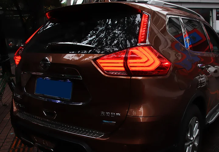 Vland автомобильные аксессуары для Nissan X-trail задние фонари- полный светодиодный задний фонарь DRL сигнал тормоза заднего хода