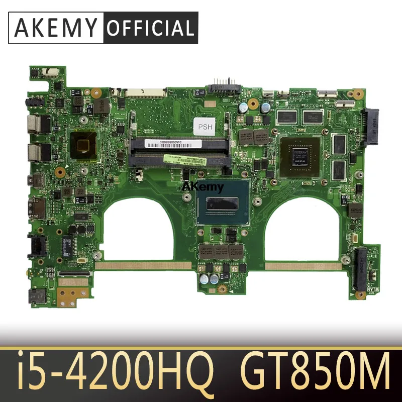 N550JK материнская плата для ноутбука For Asus N550jv N550J N550JX I5-4200HQ GT850M GPU 100% ТЕСТ ОК |
