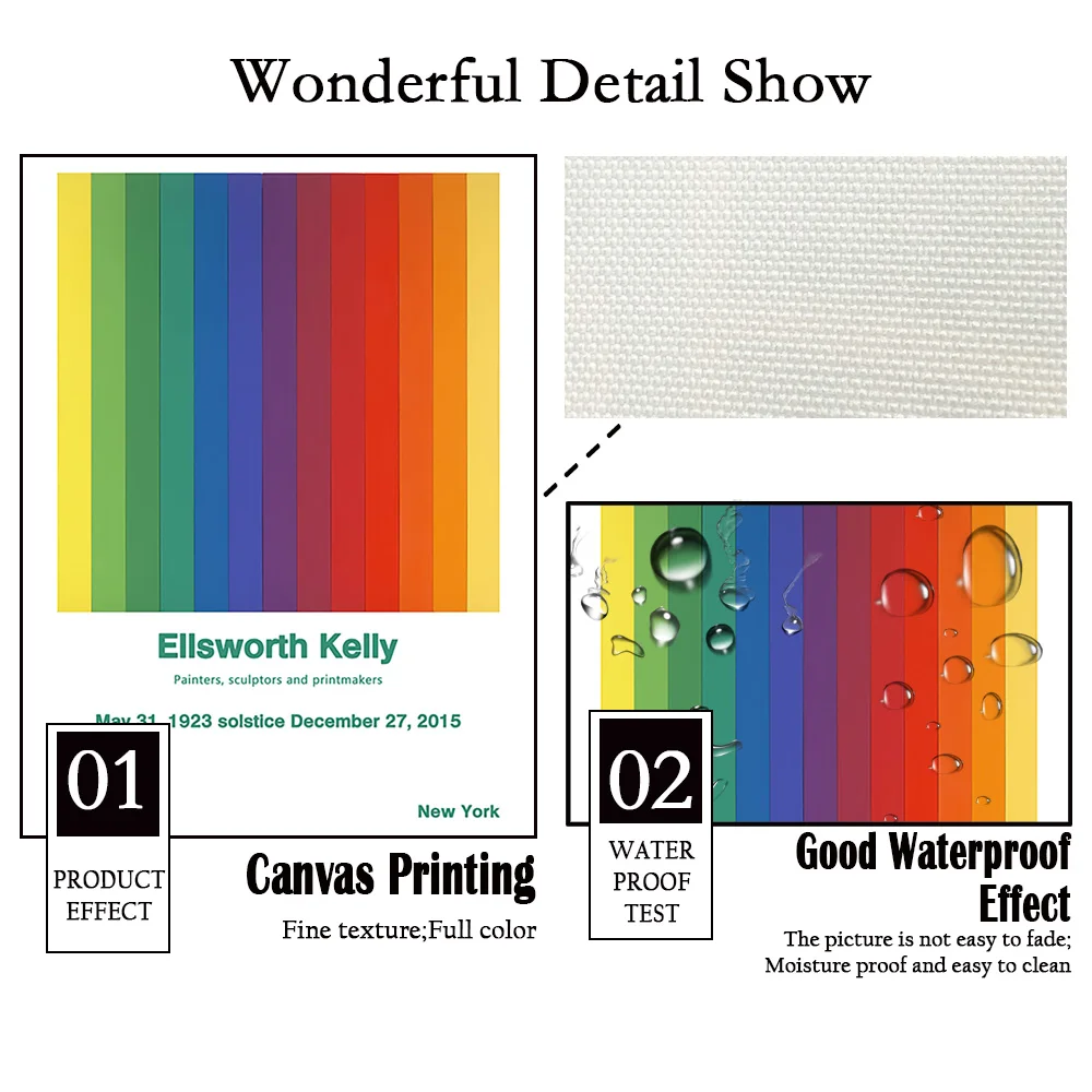 Эллиsworth Келли абстрактный музей выставки плакат с твердым краем живопись