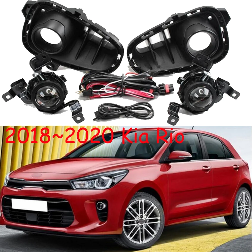 Автомобильный БАМПЕР фара для Kia Rio противотуманная 2018 ~ 2020y галогенная лампа 4300K