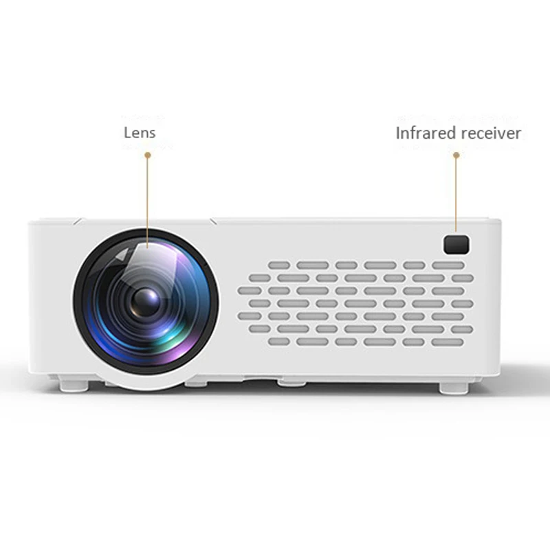 J12 Mini Projector WIFI Phone Screen Mirroring Display 5000 Lux Beamer Full HD 1080P Home Theater EU Plug |